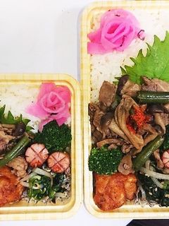 【夫婦弁当109】牛肉キノコとナムル-レシピのメイン写真