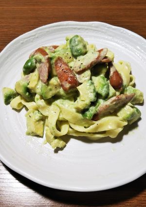簡単！！アボカドとチーズのクリームパスタ-レシピのメイン写真