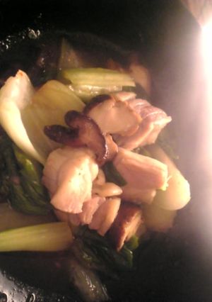 鶏もも肉とチンゲン菜と椎茸の温野菜サラダ-レシピのメイン写真