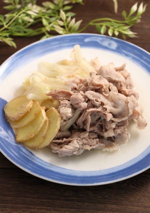 簡単！豚こまとキャベツの生姜白だし煮-レシピのメイン写真