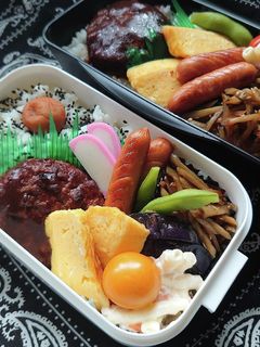 ❜21/8/18 ハンバーグ弁当-レシピのメイン写真