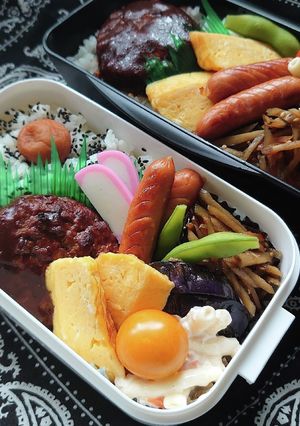 ❜21/8/18 ハンバーグ弁当-レシピのメイン写真
