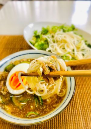 サバ缶で冷や汁そうめん-レシピのメイン写真