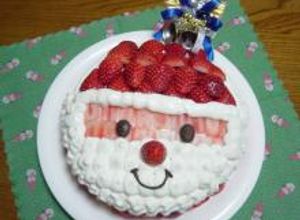 サンタさんのクリスマスケーキ-レシピのメイン写真
