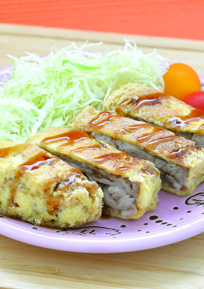 大判油揚げのとんかつ-レシピのメイン写真