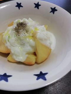 桃と玉葱ヨーグルトで☆カプレーゼ風-レシピのメイン写真