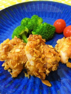 【給食】鶏のコーンフレーク焼き-レシピのメイン写真