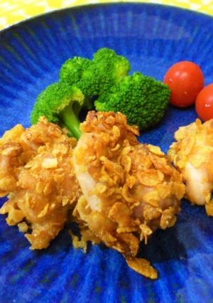 【給食】鶏のコーンフレーク焼き-レシピのメイン写真