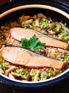 鮭の炊き込みご飯(めんつゆ)-レシピのメイン写真