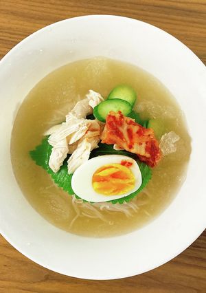 鶏ササミでヘルシーあっさり水冷麺-レシピのメイン写真