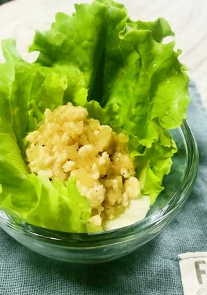 ドレッシングで☆ひき肉のレタス包み-レシピのメイン写真