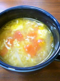 【給食】トマトと卵のスープ-レシピのメイン写真