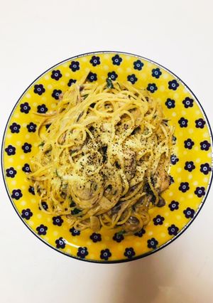 鯖缶、粉ミルク活用！ワンポットパスタ-レシピのメイン写真