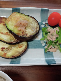 我が家の焼きナス 肉味噌のせ-レシピのメイン写真