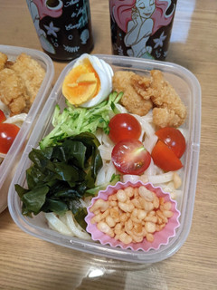 学童弁当。冷やしうどん-レシピのメイン写真
