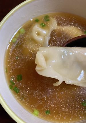 夜食にも!簡単☆餃子スープ-レシピのメイン写真