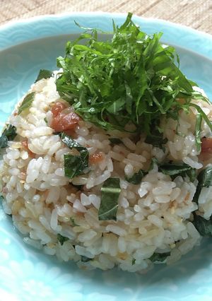 バター香る梅しそチャーハン-レシピのメイン写真