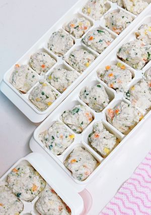 離乳食後期のトリ肉団子-レシピのメイン写真