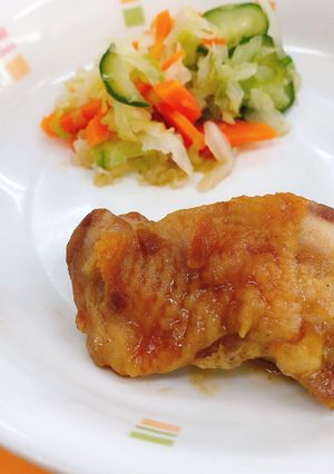 鶏肉のマーマレード焼き☆給食メニュー-レシピのメイン写真