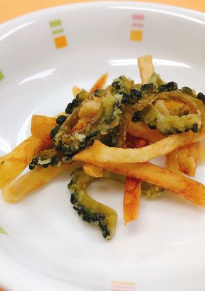 ゴーヤとポテトのチップス☆給食メニュー-レシピのメイン写真