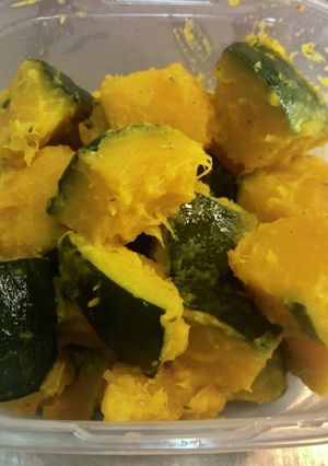 レンジで簡単 かぼちゃの塩バター-レシピのメイン写真