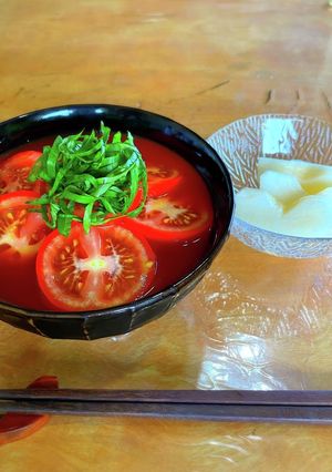 貝出汁のトマト蕎麦-レシピのメイン写真