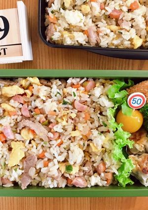 炒飯弁当 21/8.19-レシピのメイン写真