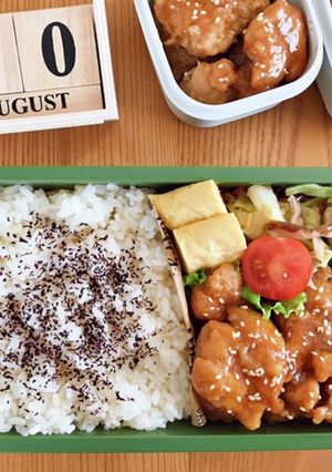 鶏肉の照り焼き弁当 21/8.20-レシピのメイン写真