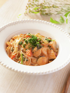 アレルギー対応!鮭のトマトクリームパスタ-レシピのメイン写真