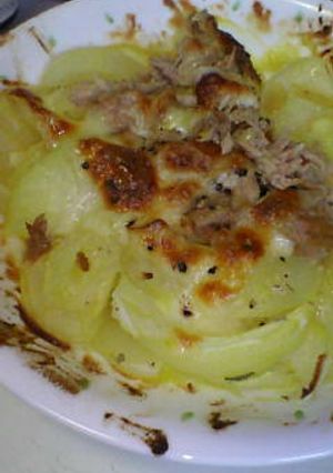 玉ねぎのツナコーン焼き-レシピのメイン写真