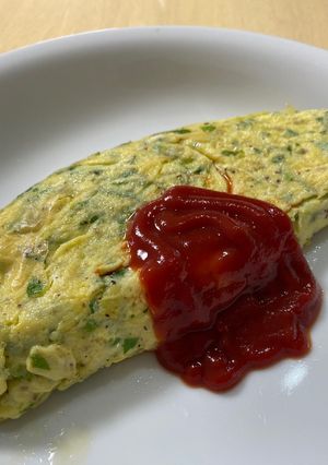 セロリの葉のオムレツ-レシピのメイン写真