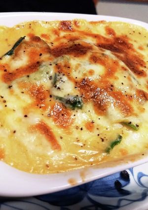 カボチャとねぎの和風グラタン-レシピのメイン写真