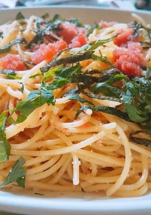 フライパンひとつ明太子スパゲッティー-レシピのメイン写真