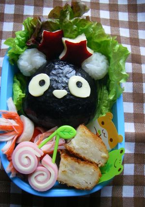 キャラ弁❤逆パンダ弁当～♬♪-レシピのメイン写真