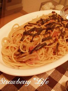 まいたけとベーコンのさっぱり和風パスタ☆-レシピのメイン写真