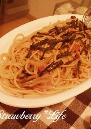 まいたけとベーコンのさっぱり和風パスタ☆-レシピのメイン写真