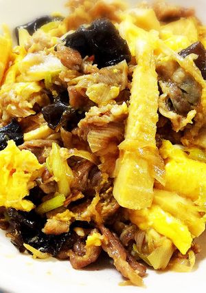 ☆豚肉とキクラゲ卵の炒め物☆-レシピのメイン写真