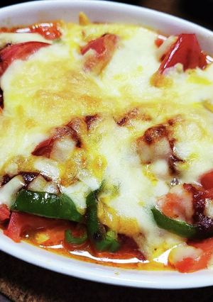 夏やさい消費！ミートソースチーズ焼き-レシピのメイン写真
