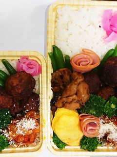 【夫婦弁当110】ハンバーグとナポリ炒め-レシピのメイン写真