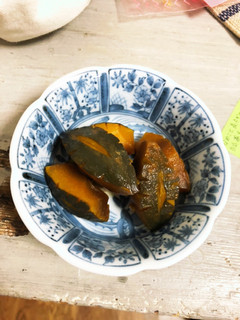 飾り切りしたカボチャ煮-レシピのメイン写真