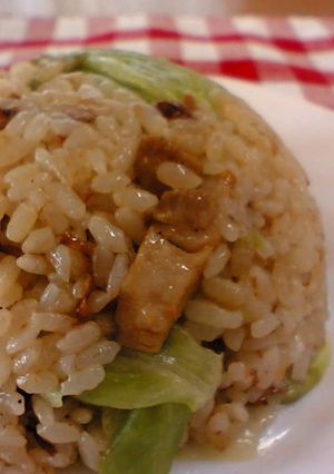 鶏唐揚げと梅干しのうまうまチャーハン-レシピのメイン写真