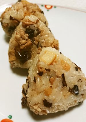 中華おこわのおにぎり-レシピのメイン写真