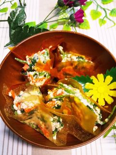 ほうれん草と人参の白和え-レシピのメイン写真