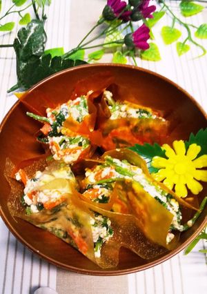ほうれん草と人参の白和え-レシピのメイン写真