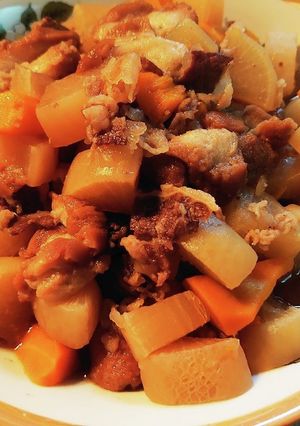 あぶら麩と牛肉と大根の煮物-レシピのメイン写真