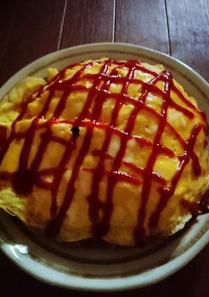 ジャンボ！オムライス！-レシピのメイン写真