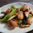 万願寺ししとうとベビーホタテの照り焼き