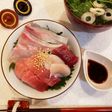 オートミールで海鮮丼