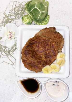 オートミールと豆腐でバナナパンケーキ-レシピのメイン写真