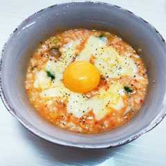 รูปของ ダイエット！オートミールキムチ粥